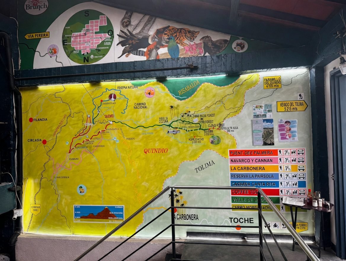 Mapa de rutas Salento - Brunch
