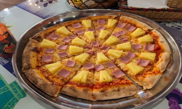 The Hickory Smoked pizza